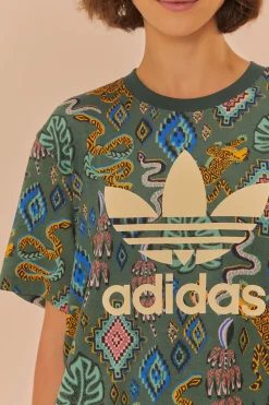 FARM Rio  T-shirts<T-shirt vert Adidas Farm Rio